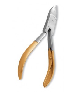 Nail Cutter, Single Spring. Half Gold