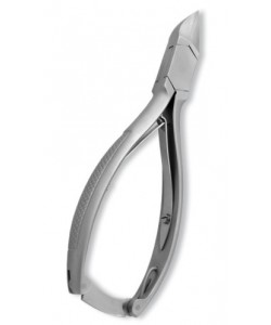 Nail Cutter, Double Spring w/lock. Mirror Finish.
