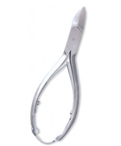 Nail Cutter, Double Spring w/lock. Mirror Finish.