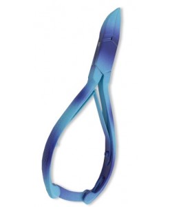 Nail Cutter, Double Spring w/lock. Multicolor coating.