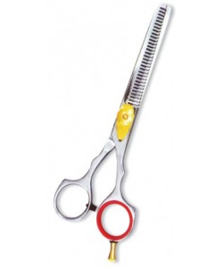 Rofessional Thinning Scissor. One Blade Teeth and One Blade Razor. Mirror Finish.