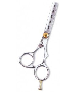 Professional Thinning Scissor. One Blade Teeth and One Blade Razor. Mirror Finish.