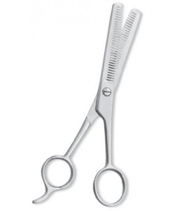 Professional Thinning Scissor. One Blade Teeth and One Blade Razor. Mirror Finish.