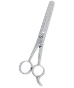 Thinning Scissor. Double Blade Teeth. Satin Finish